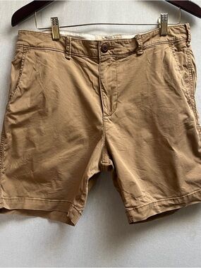 Hollister Beach Prep Fit Khaki Chino Shorts Sz 32